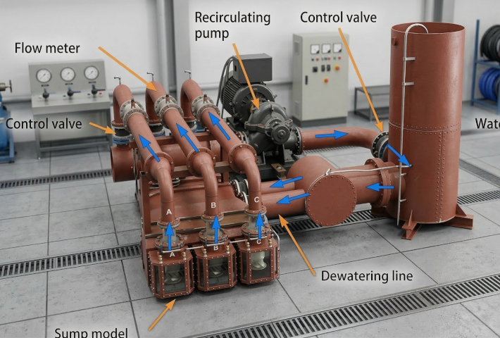 펌프 성능 시험 설비 구성